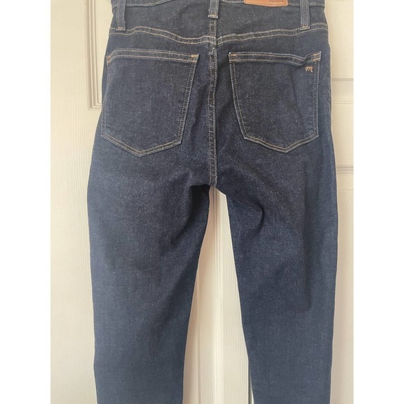 Madewell Curvy High Rise Dark Wash Raw Hem Skinny Jeans, Size 26 🗣 - Picture 5 of 5